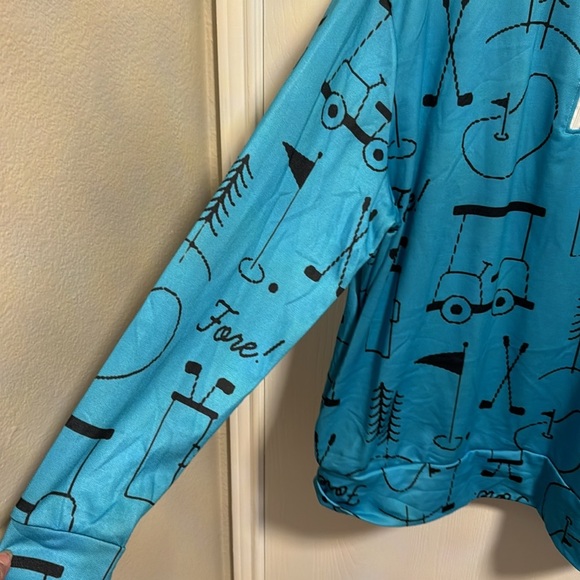 Women’s Lightweight Pullover Sweatshirt Golf Fore Sports Fun Golfer Pockets 2X‎ - Picture 4 of 9